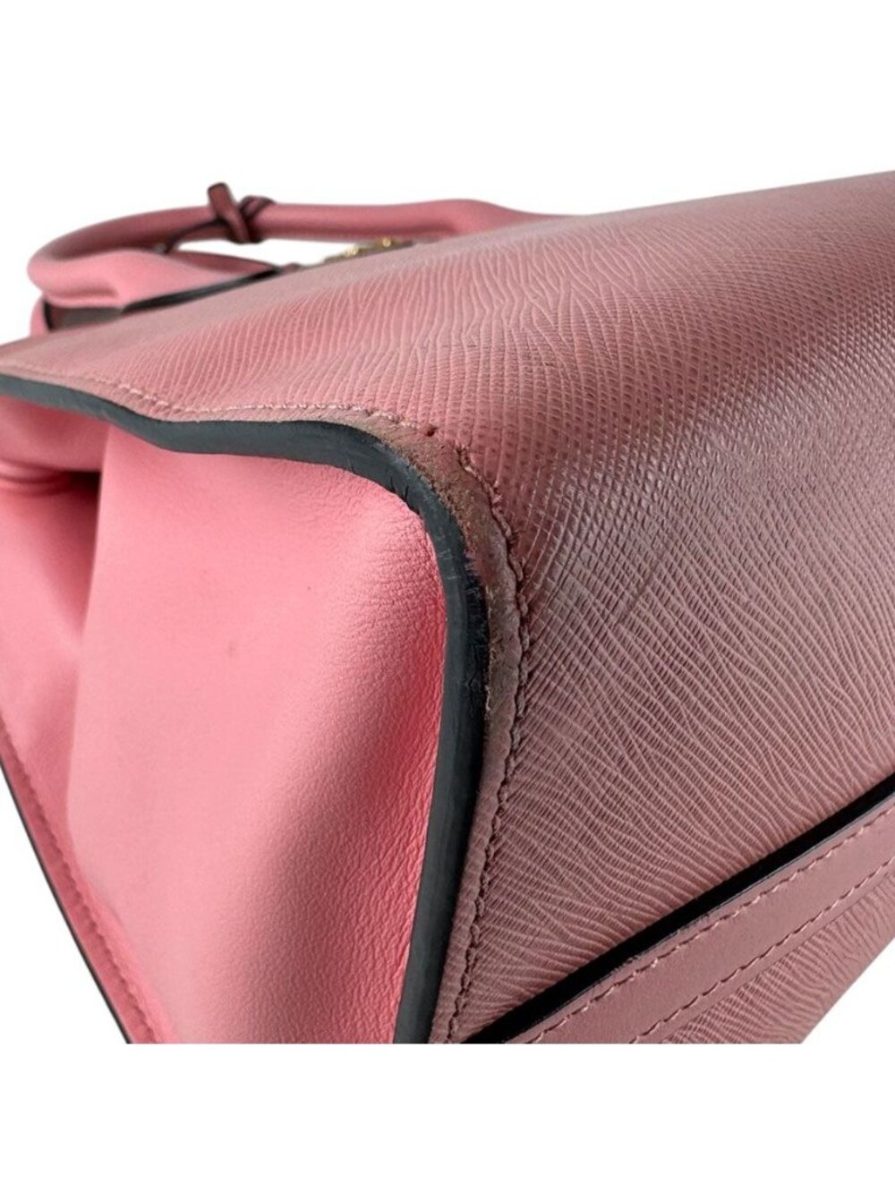 Prada Handbag Saffiano Leather Tote Pink - Picture 8 of 10